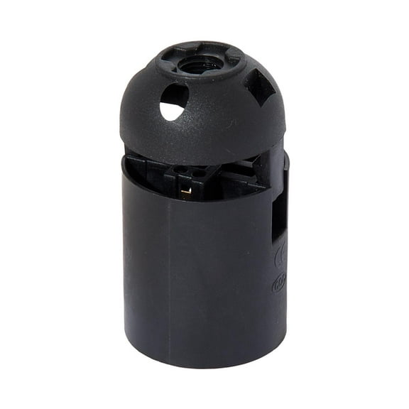 B&P Lamp® Medium Base Black Keyless Phenolic Quick Connect Socket