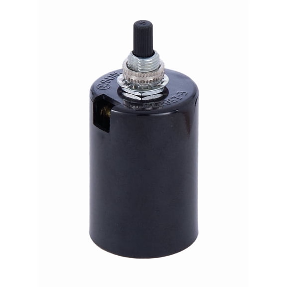 B&P Lamp Medium Base Phenolic Husk Socket with 2 Piece Bottom