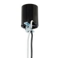 thumbnail image 1 of B&P Lamp Medium Base Phenolic Socket with 1/8IP Bottom Hickey and 10 Inch Long Wire Leads, 1 of 3