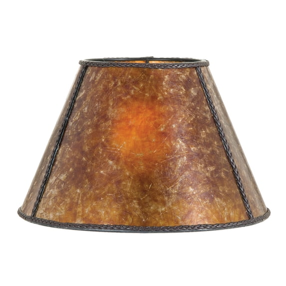 B&P Lamp® Mica Shade, Antique Amber