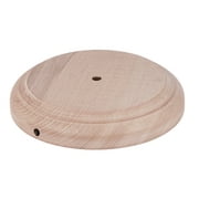 B&P Lamp  Modern Style Unfinished Wooden Lamp Base, 6 1/2 Inch Top by 8 Inch Bottom by 1 1/4 Inch Height