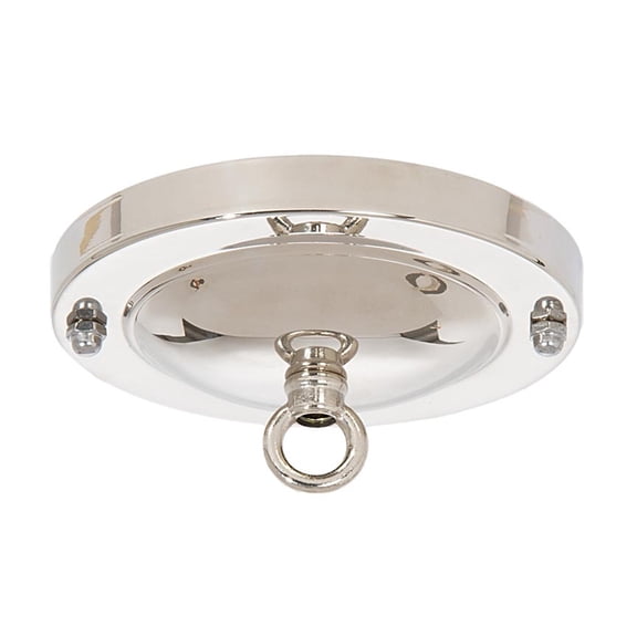 B&P Lamp® Nickel Ceiling Light Canopy Plate And Hardware Kit With Matching Finish