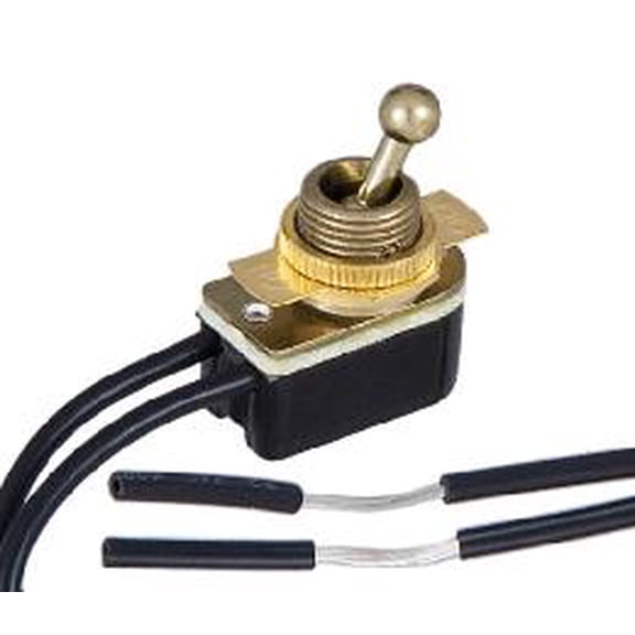 B&P Lamp® On-Off Brass Toggle Switch