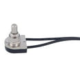 thumbnail image 1 of B&P Lamp® On-Off Push Canopy Switch with nickel plated knob, 3/8" shank, 1 of 4