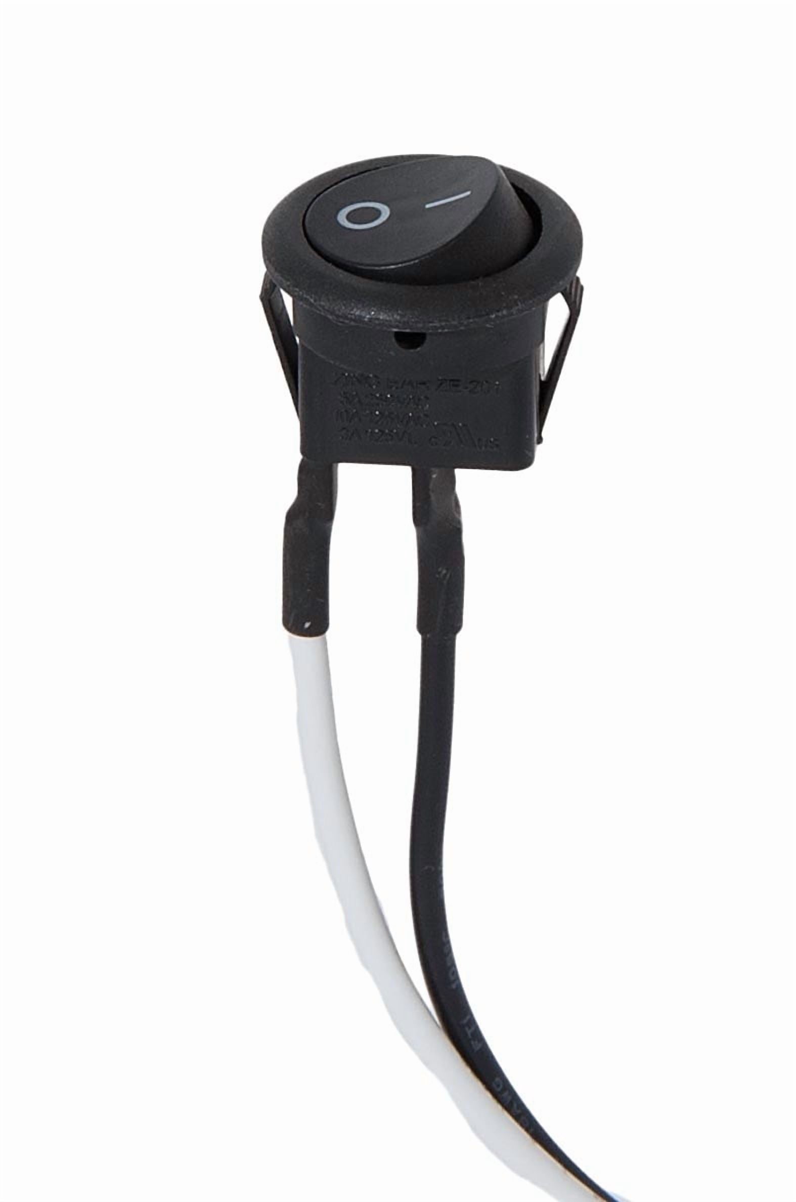 B&P Lamp® On-Off Round Snap-In Rocker Switch