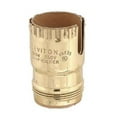 thumbnail image 1 of B&P Lamp® One Slot Socket Shell, Brass, Uno Thread, 1 of 1