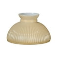 thumbnail image 1 of B&P Lamp Opal Glass Student Shade, Ribbed Design Nu-Gold Tint, 1 of 2