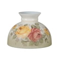 thumbnail image 1 of B&P Lamp Opal Glass Student Shade, Victorian Roses Scene, 1 of 2