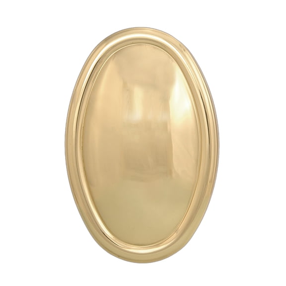 B&P Lamp Oval Stamped Brass Back Plate