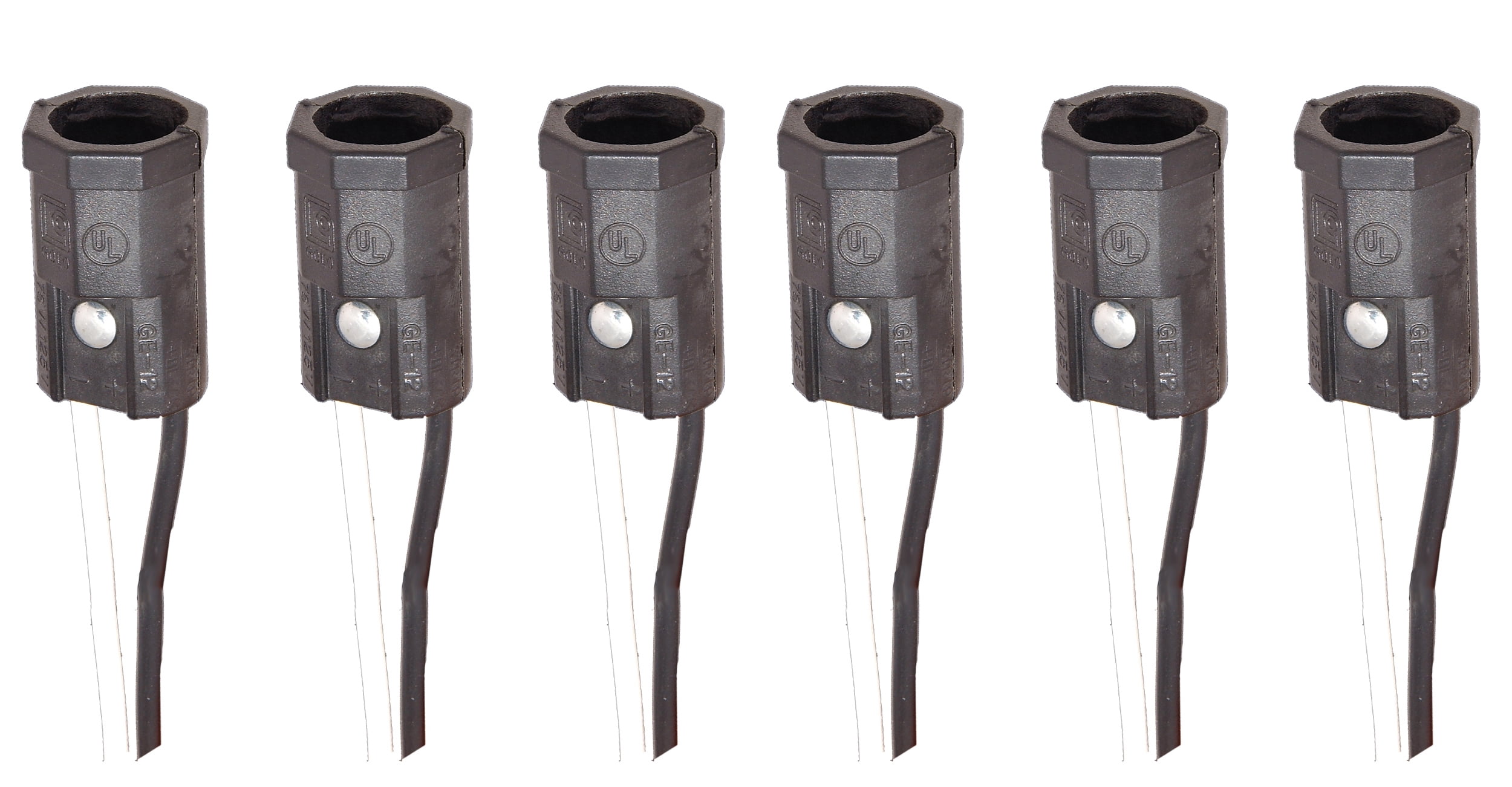 B&P Lamp® Pigtail Candelabra Socket With 6 Leads, 6 Pack - Walmart.com