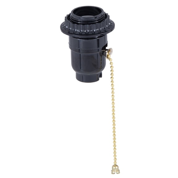 B&P Lamp® Plastic Pull Chain Socket With Retaining Ring