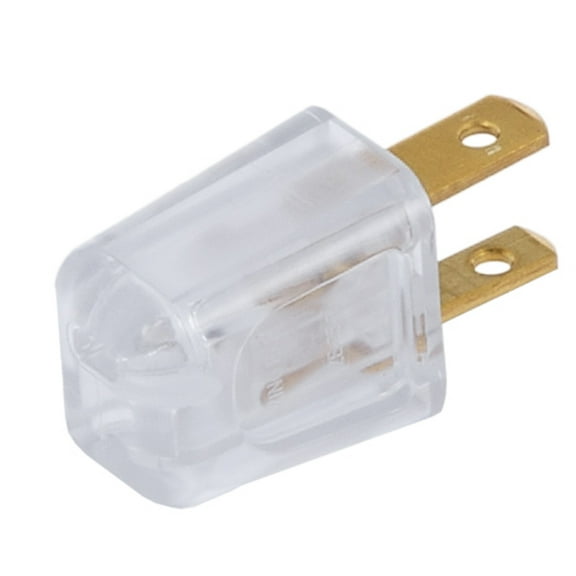 B&P Lamp® Polarized Quick Connect Lamp Plug (SPT-1, Clear)