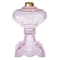 thumbnail image 1 of B&P Lamp® "Princess Feather" Pattern Oil Lamp, Pink Crystal Glass, 1 of 2