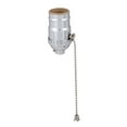 thumbnail image 1 of B&P Lamp® Pull Chain (On-Off) Med. Base Lamp Socket with Nickel finish, 1 of 2