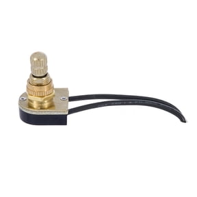 B&P LampĀ® Rotary Canopy Switch W/6" Wire Leads For Table Lamps