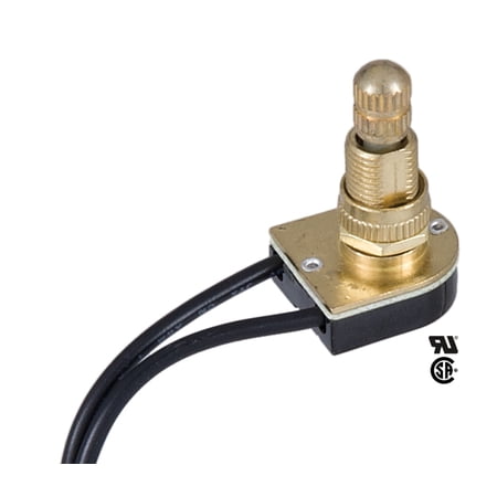 B&P Lamp® Rotary Nickel Canopy Switch