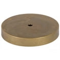 thumbnail image 1 of B&P Lamp® Round Unfinished Cast Brass Lamp Base, 5 Inch Diameter, 1 of 2