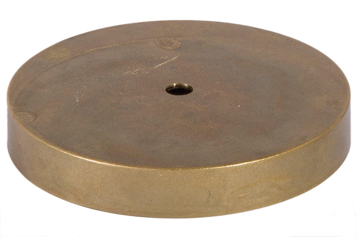 B\u0026P Lamp® Round Unfinished Cast Brass Lamp Base, 6-1/4 Inch Diameter, image size:1250x832