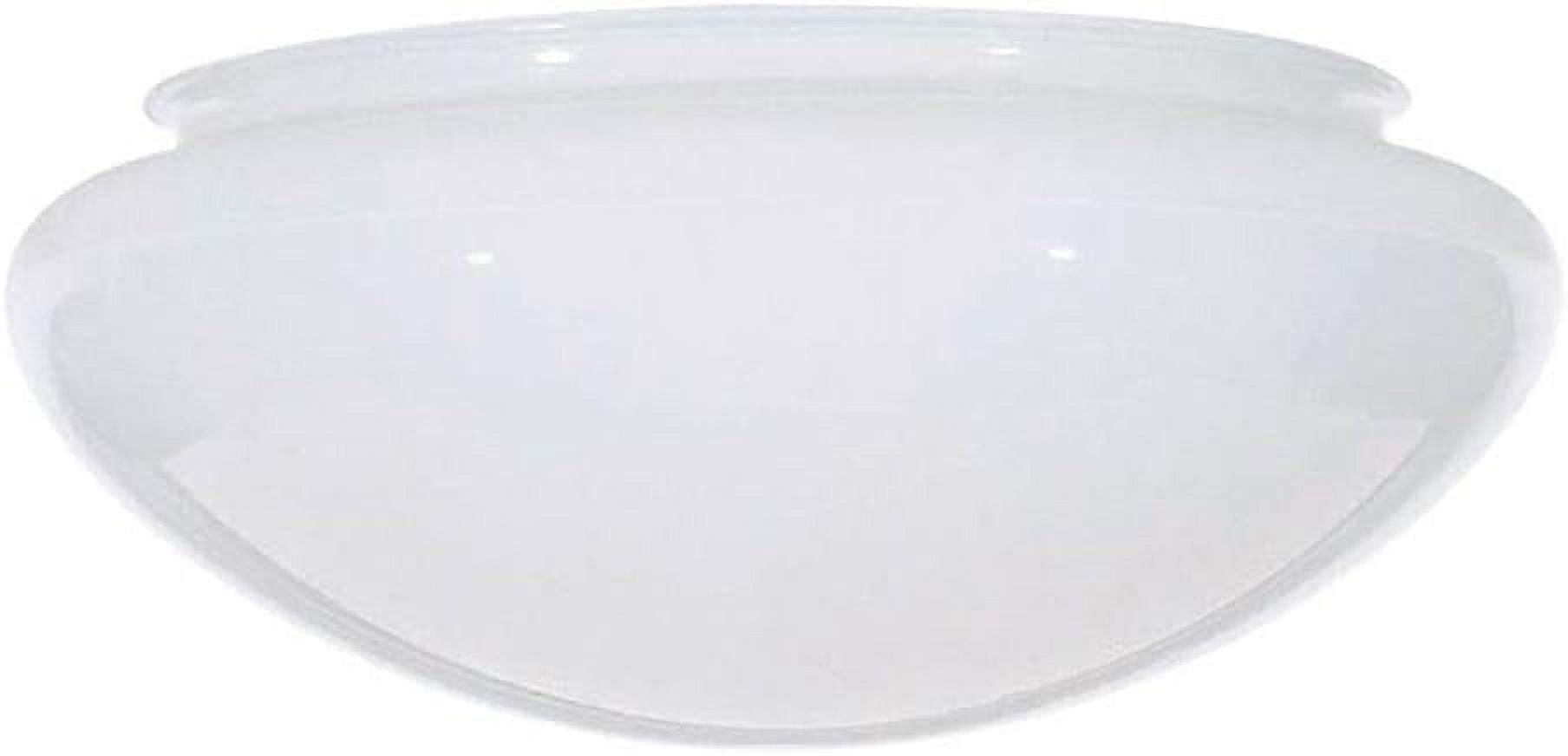 B&P Lamp® SMALL Mushroom White Glass Shade 7 Inch Diameter