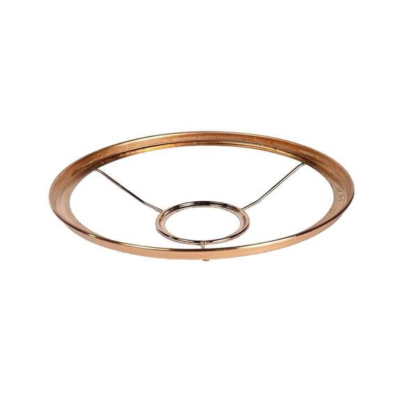 B & P Lamp Shade Ring Holder Brass Plated 10 inch Fit