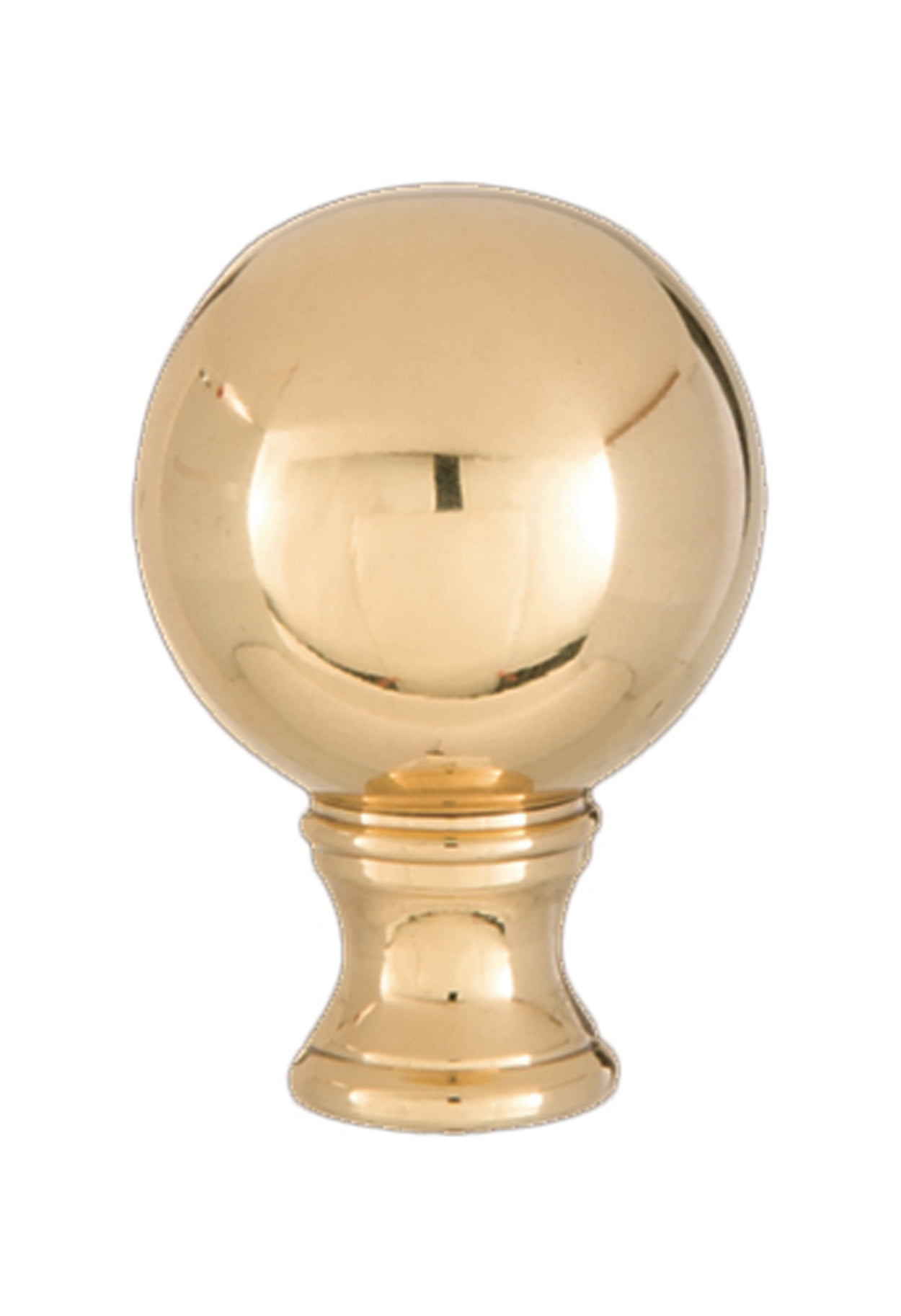 B&P Lamp Victorian Style Brass Finial - 3 Inch Antique Finish For Standard Lamp Harps