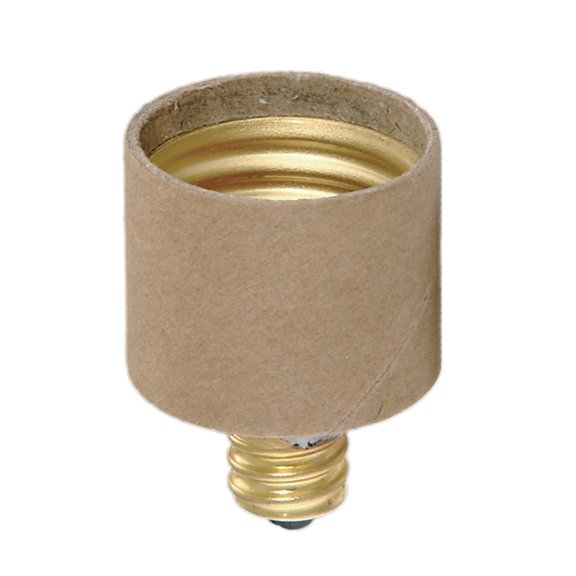 B&P Lamp Socket Adapter - Candelabra To Standard-Size
