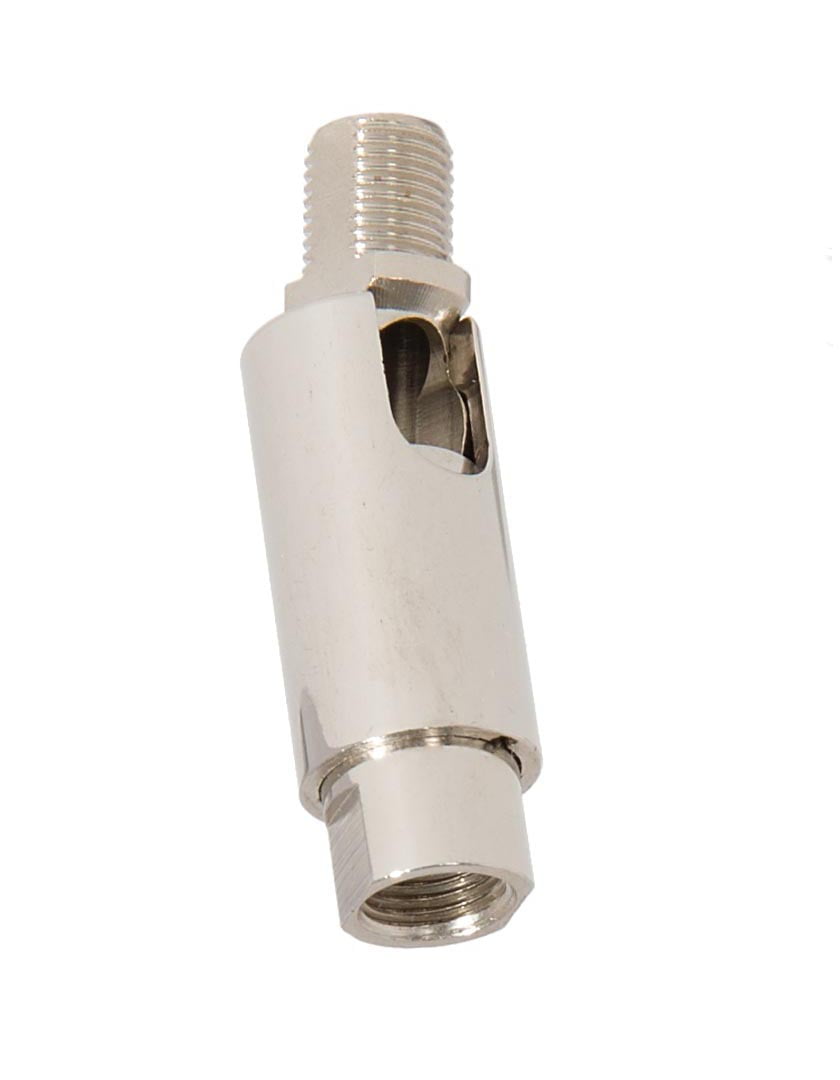 Solid Brass Friction Swivel With Teeth - 1/8IP Tapped Ends In Antique Bronze