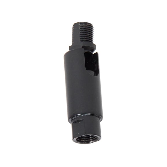B&P Lamp® Solid Brass Adjustable Friction Swivel, 2-1/4 Inch Height, 1/8IP on Each End, Satin Black