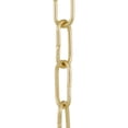 thumbnail image 1 of B&P Lamp® Solid Brass, Straight-Sided Oval Chain, 3 Ft. Length, 1 of 2