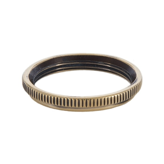 B&P Lamp® Solid Brass UNO ring medium Sunlite sockets, Polished and Lacq.