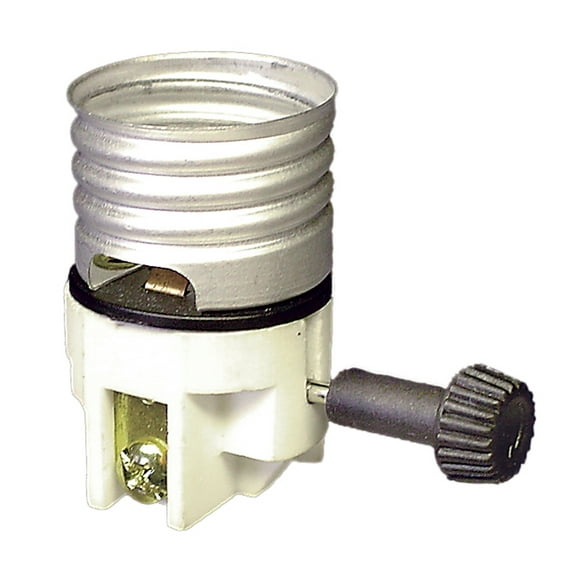 B&P Lamp® Standard Size, Reg. On-Off (2-Way) Porcelain Turn-Knob Socket Interior