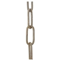 B&P Lamp® Steel Unfinished, Heavy Duty Straight-Sided Chain, 3 Ft. Length