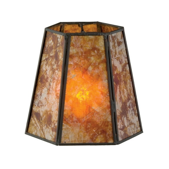 B&P LampĀ® Supply Mica Panel, Mini Hexagon Shade