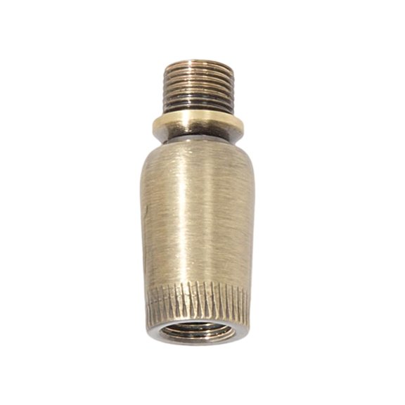 B&P Lamp® Tapered Brass Ball Swivel, Antique Brass