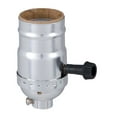 thumbnail image 1 of B&P Lamp® Turn-Knob (On-Off) Medium Base Lamp Socket With Nickel Finish, 1 of 3