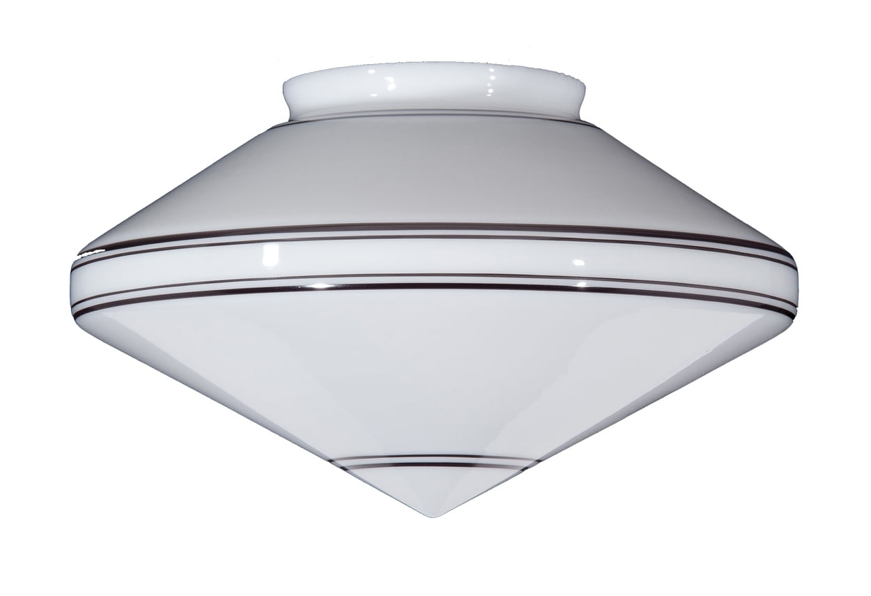 B&P Lamp® Usa-Made Art Deco Pendant Shade