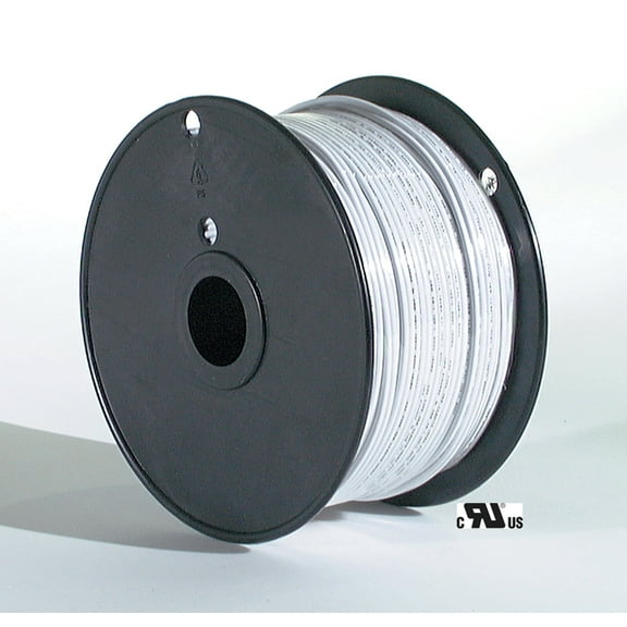 B&P LampĀ® White Color, Single Wire Insulated Cord - Type Awm