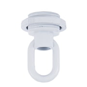 B&P Lamp  White Die Cast Screw Collar Loop