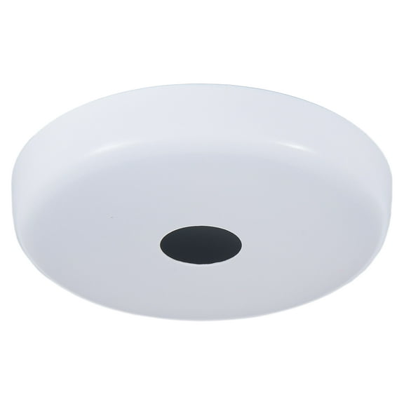 B&P Lamp White Finish Plain Rounded Canopy and Canopy Kits