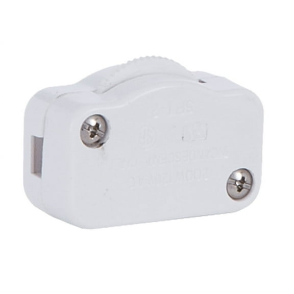 B&P LampĀ® White Hi-Low Only Inline Brightness Control Switch For 18/2 Spt-1 Lamp Cord Not a full range dimmer.