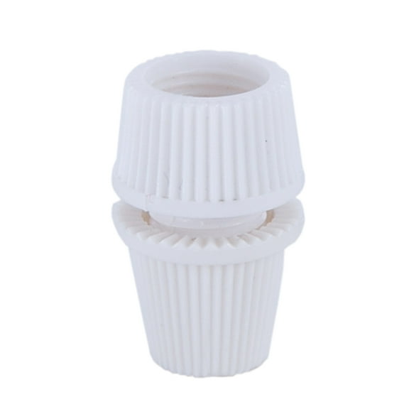 B&P Lamp® White Plastic Knurled Edge Cord Bushing, White