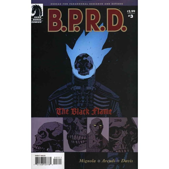 B.P.R.D.: The Black Flame #3 VF ; Dark Horse Comic Book