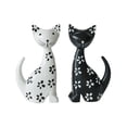 thumbnail image 1 of B Pair Of Wooden Cat Figurines For Shelf Or Table Display Handcrafted Animal Decor To Accent Living Spaces And Desktops, 1 of 7