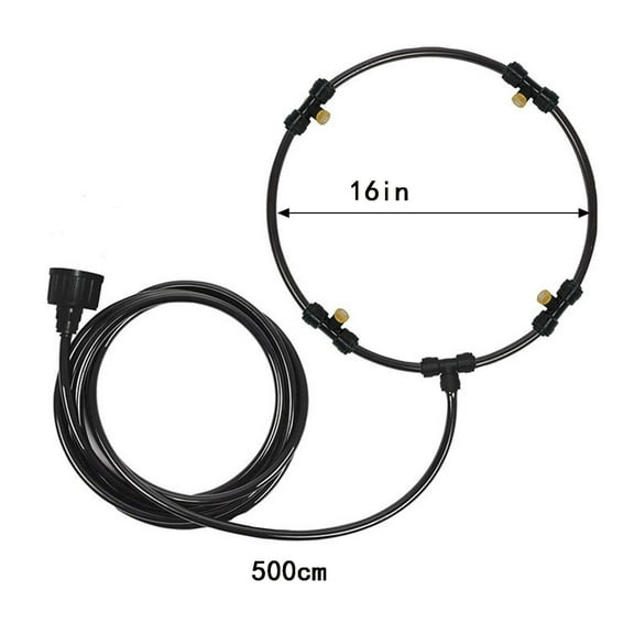 B Patio Outdoor Fan Kit Misting Hose Cold System Water Sprayer #8WZ6W