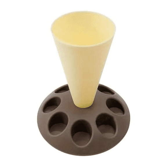 B-Piping Bag Stand, Piping Holder with 8 Slots Nozzles, Plastic Pastry Stand for Cake Decorating Kit
