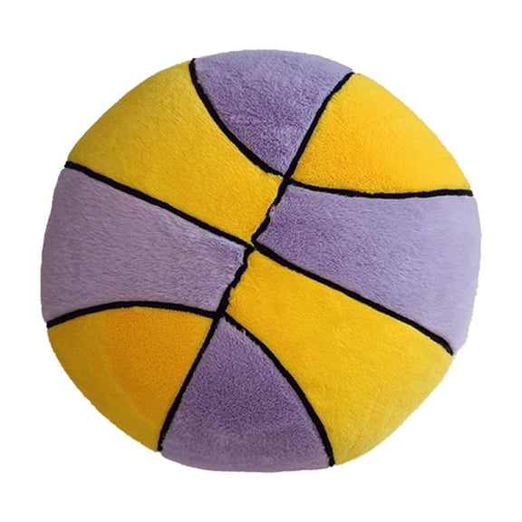 B Plush Basketball Simulation Pillow Soft Stuffed Ball Toy For Children Room Decor And Cuddle