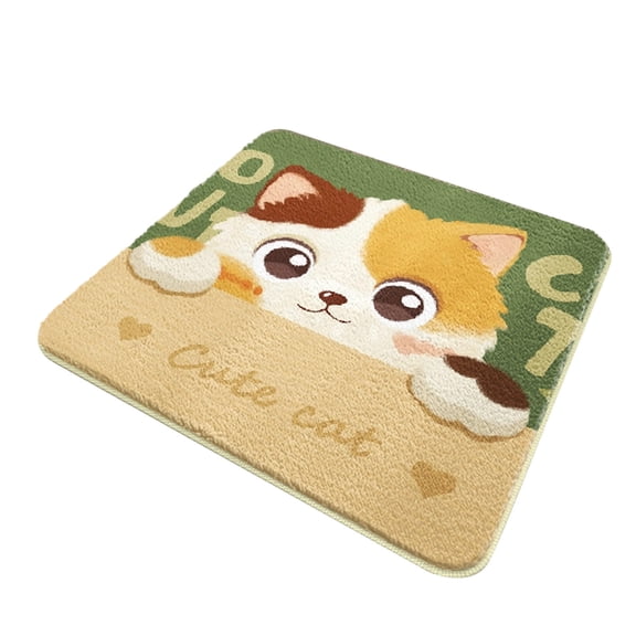 B Plush Cat-Themed Seat Cushion With Non-Slip Bottom For Chair And Sofa Comfort - Pattern B