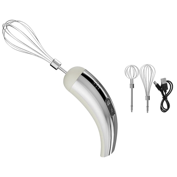 B Portable Wireless Egg Beater With Charging Function Five Gear Speed Adjustment For Baking Mixing Cream Cake Batter Lightweight Handheld