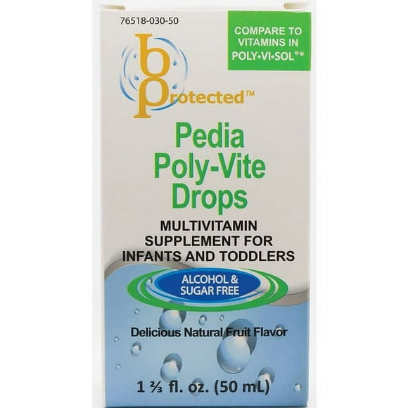 B Protected Pedia Poly-Vite Drops 1 2/3 fl oz Liq
