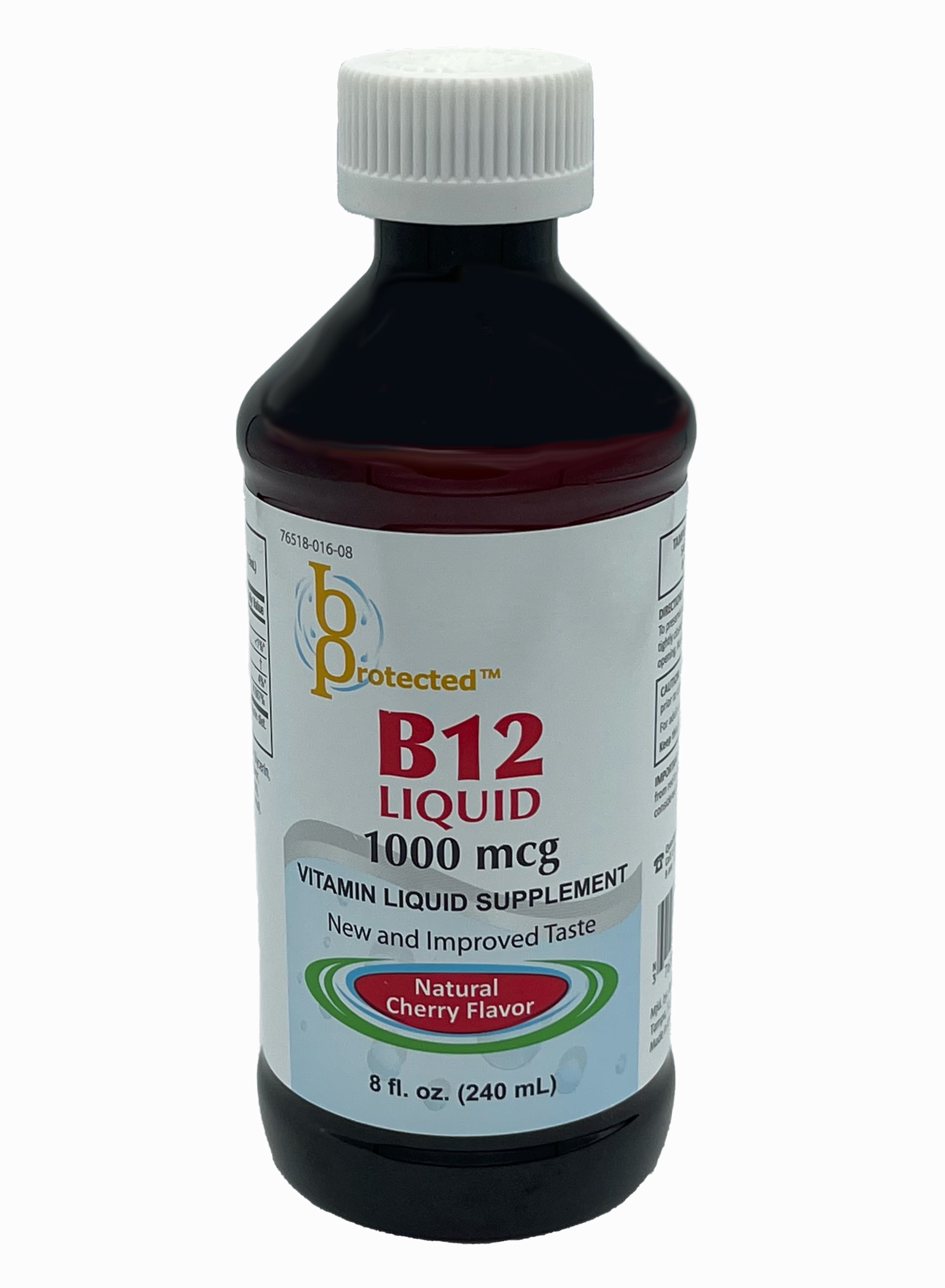 B Protected Vitamin B12 Liquid 1000Mcg/15ml 8oz - Walmart.com